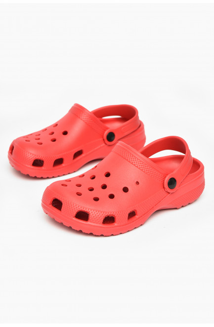 Кроксы детские красного цвета 212416L