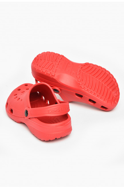 Кроксы детские красного цвета 212416L