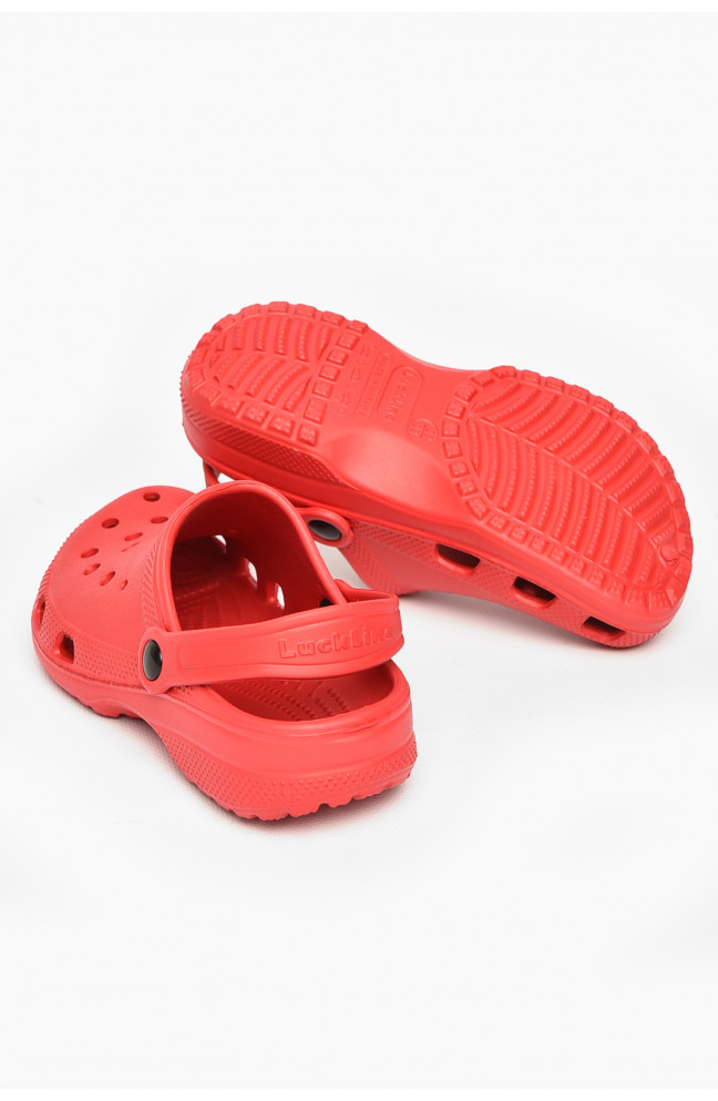 Кроксы детские красного цвета 212416L