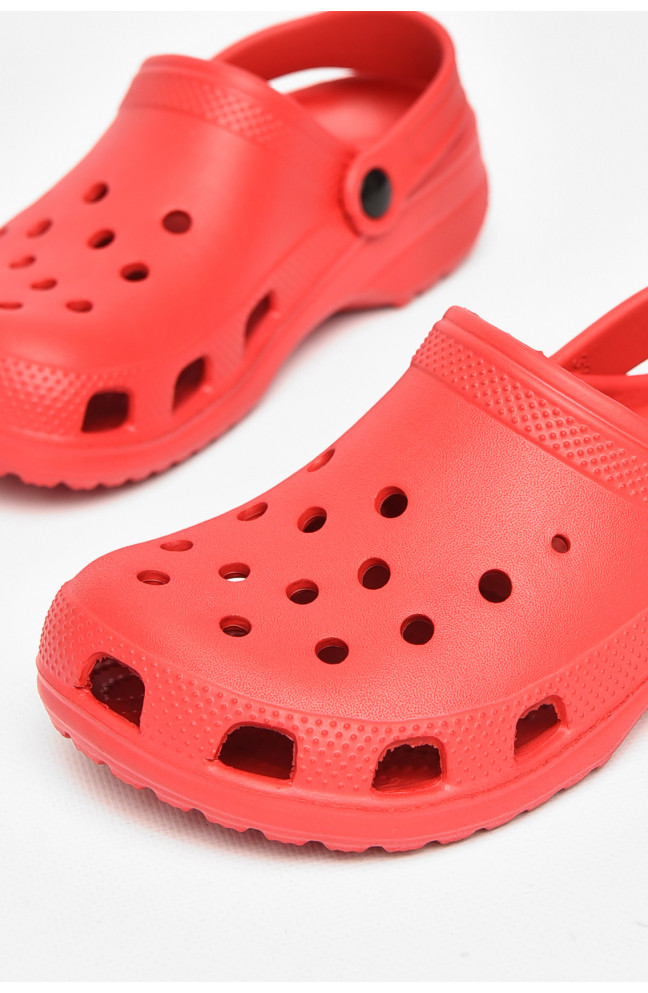 Кроксы детские красного цвета 212416L