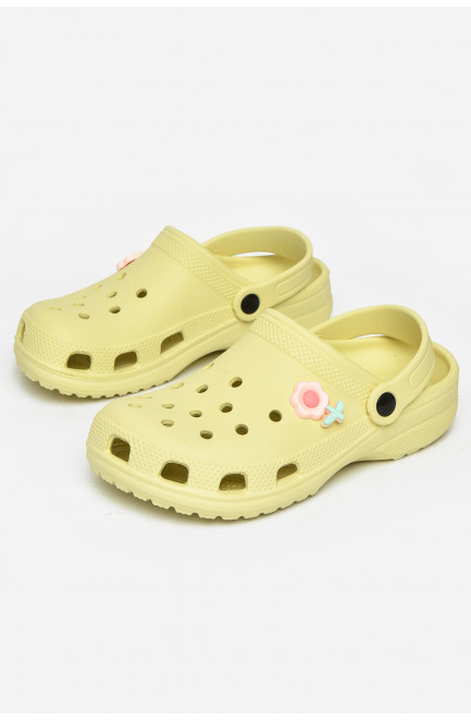 Кроксы детские салатового цвета 212418L