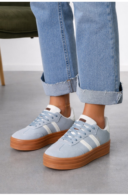 Кроссовки женские голубого цвета 212471L