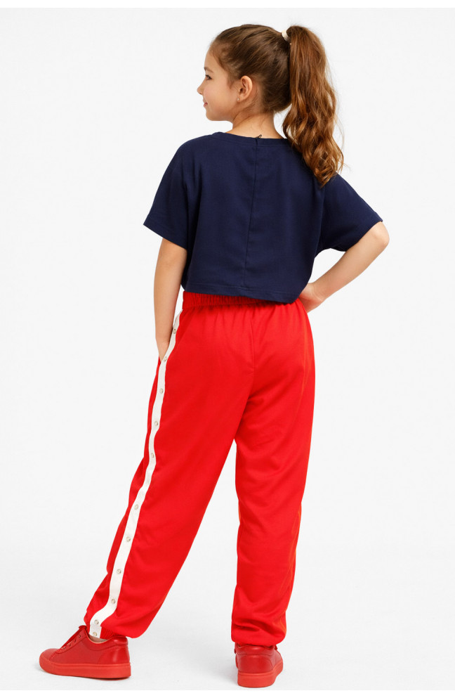 Костюм подростковый для девочки тёмно-синего цвета 212541L