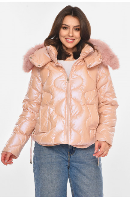Куртка женская демисезонная розового цвета 212567L