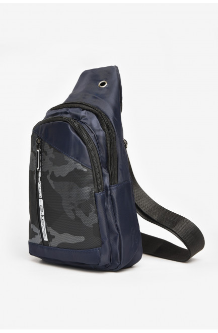 Бананка мужская текстильная тёмно-синего цвета 212789L