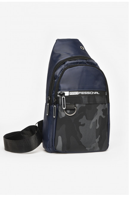 Бананка мужская текстильная тёмно-синего цвета 212790L