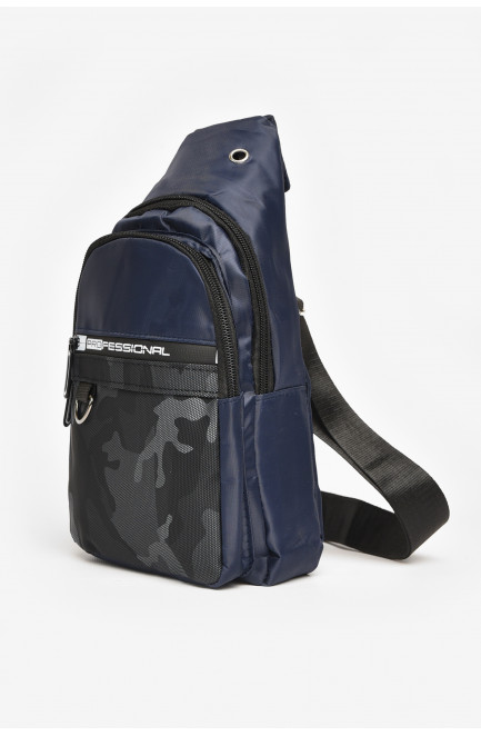 Бананка мужская текстильная тёмно-синего цвета 212790L