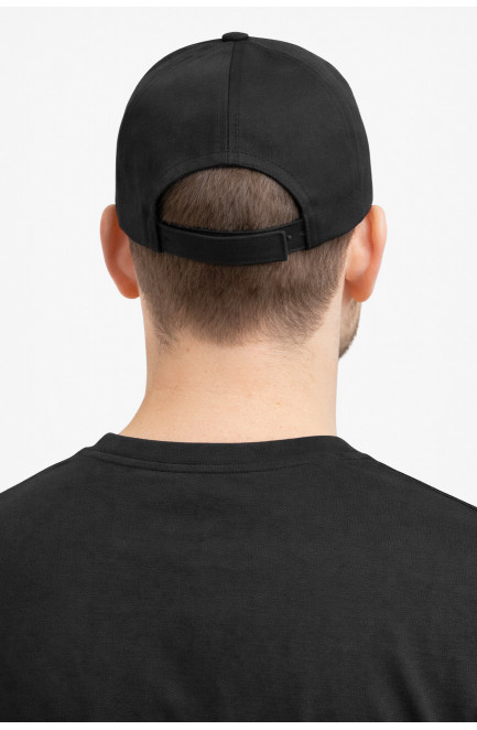 Кепка мужская однотонная черного цвета 212808L