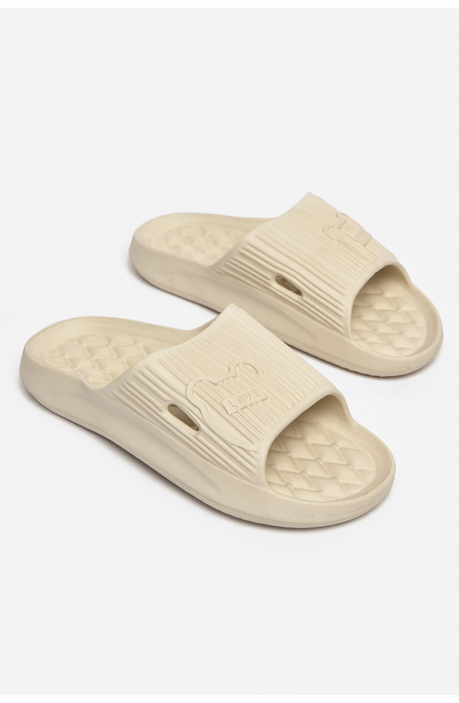Шлепанцы пена женские молочного цвета 213013L