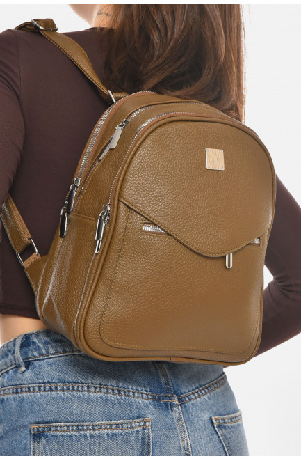 Рюкзак женский из экокожи цвета хаки 213370L