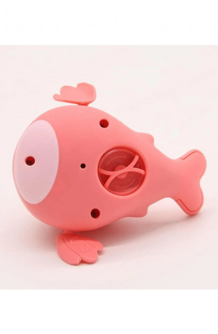 Водоплавающая заводная игрушка для ванной Bath Toys Кит розового цвета 218300L