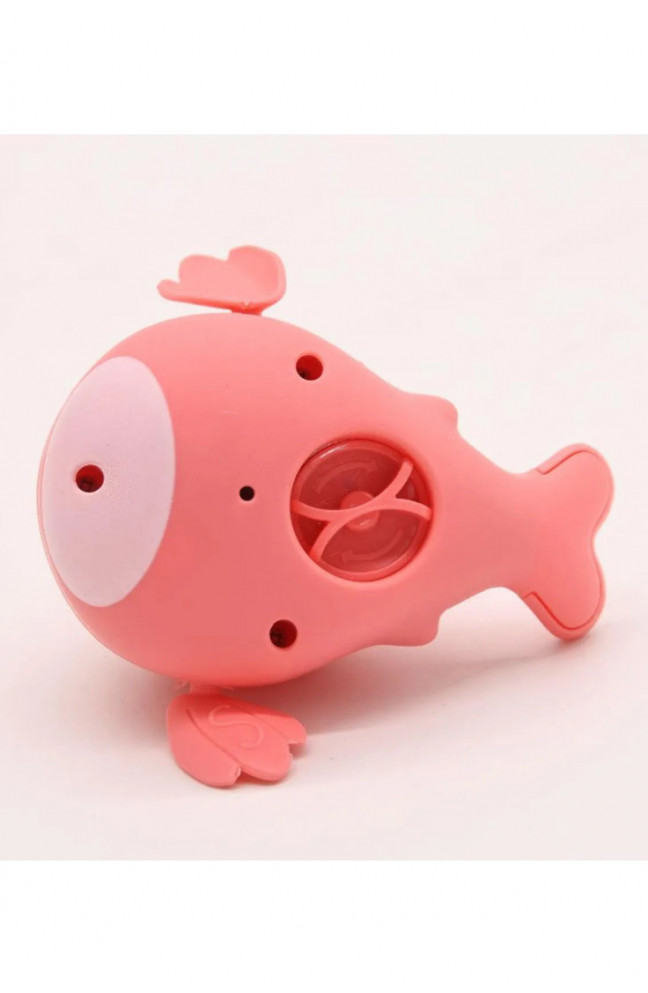 Водоплавающая заводная игрушка для ванной Bath Toys Кит розового цвета 218300L