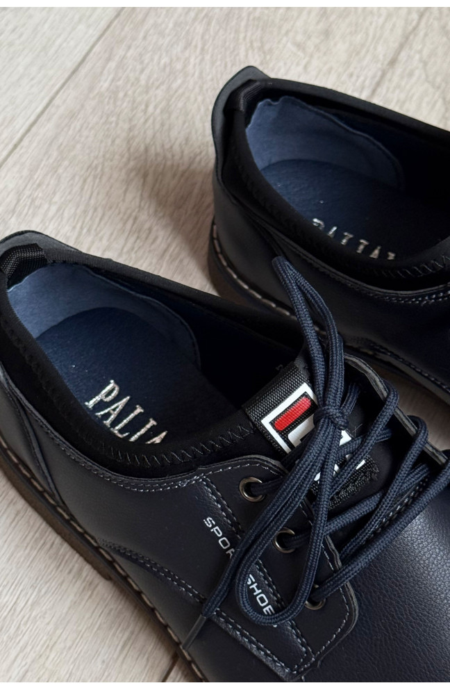 Туфли мужские темно-синего цвета 219281L